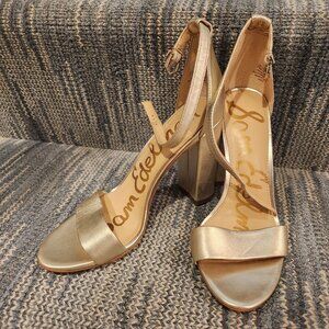 Sam Edelman Gold Heeled Sandals